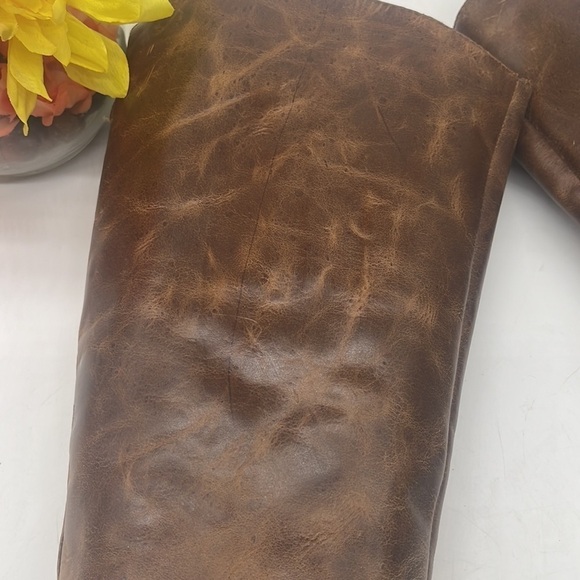 Mattise Britain Brown Talk Leather Riding Boots size 8 Wide Calf TB4049A - Picture 3 of 14